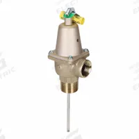 WATTS Temperature and Pressure Relief Valve: Section XIII ASME Section, MNPTF x FNPTF (MPN F121592). Key specifications — Brand: WATTS; Body Material: Copper Silicon Alloy.