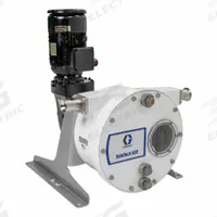 GRACO Peristaltic Pump: Three Ph, 120/240 V AC, 3 hp, Buna-N Hose, 8 1/8 in Hose Dia, Aluminum, Adj (MPN 19D081). Key specifications — Hose Material: Buna-N; Brand: GRACO; Connections: 2" Tri-Clamp.