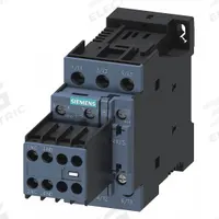 SIEMENS IEC Power Contactor: Non-Reversing, 3 Poles, 3NO Contacts, 25 A, 24V DC Coil (MPN 3RT20261BB44). Key specifications — Brand: SIEMENS; Integrated Surge Suppression: No.
