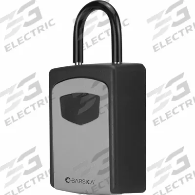 BARSKA Lock Box: Mechanical Combo Lock, 5 Key Capacity, 4 1/2 in Outside Ht - Key Return Lockboxes