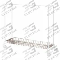 R&B WIRE PRODUCTS INC. Basket Shelf: Rod Design (No ) Hooks, 72 in Overall Wd, Silver, Chrome (MPN 784). Key specifications — Color: Silver; Compatible with Grainger Part Number: 822EH7; Finish: Chrome.