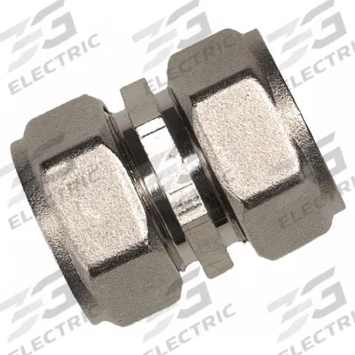 RAPIDAIR Compression Fitting Coupling: 31/32 in OD 31/32 in OD Fitting Size, Coupling - Compressed Air System Brass Compression Tube Fittings