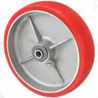 APPROVED VENDOR Caster Wheel: 8 in Wheel Dia., 2 in Wheel Wd, Polyurethane, 1,200 lb Load Rating (MPN 2RZE9). Key specifications — Brand: APPROVED VENDOR; Wheel/Tread Color: Red.