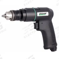 SPEEDAIRE Air-Powered Drill: 3/8 in Chuck, Medium Duty, 2,600 RPM, 0.5 hp, Keyed (MPN 21AA69). Key specifications — attr1320790: SPEEDAIRE.