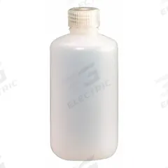 NALGENE Sampling Bottle: HDPE, 8 fl oz, 240 mL, Natural, 24-415 Screw Closure Size, Closure Included (MPN PLA-03154). Key specifications — Body Color: Natural; Closure Attached: Packaged Separately; Brand: NALGENE; Pre-Cleaned: None; Closure Included: Yes.