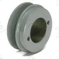 APPROVED VENDOR V-Belt Pulley: BK45, 1 Groove, 4.25 in OD, Bushed Bore, H/QT, Cast Iron. Key specifications — Pulley Industry Number: BK45; Pitch Diameter: 3.9 in (5L, B); For Belt Section (broad, with similar types): 5L, B, or BX.