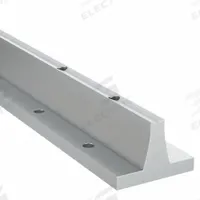 PBC LINEAR Pre-Drilled Linear Shaft Support Rail: 2 in Shaft Dia, 24 in Lg, Clear, Aluminum (MPN SR24PD-024.000). Key specifications — attr111735: PBC LINEAR; attr111741: Clear.