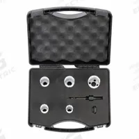 WESTWARD Hole Saw Kit: 7 Pieces, 1 1/2 in Max. Cutting Dp, Bi-Metal, 4/6 Teeth per Inch (MPN 29VX19). Key specifications — attr1098178: 4/6; attr1098172: WESTWARD.