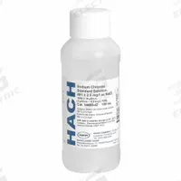 HACH Conductivity Standard Solution: 100 mL Volume, 1,990 uS/cm/±20 uS/cm, Bottle, 0, Solution, 1 (MPN 210542). Key specifications — Brand: HACH; CAS Number: 0; Chemical Family Type: Solution; Concentration: 1,990 uS/cm; ±20 uS/cm; Container Type: Bottle; Manufacturer Part Number: 210542; Product Type: Conductivity Standard Solution.