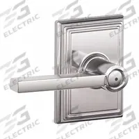 SCHLAGE RESIDENTIAL Door Lockset: Privacy Lever Locksets, Chrome (MPN F40 LAT 625 ADD). Key specifications — Ligature Resistance: Not Ligature-Resistant; Brand: SCHLAGE RESIDENTIAL; Lockset Function ANSI Code: F76; Visual Indicator Message: No Message; Lockset Style: Latitude; ADA Compliant: No; Finish: Bright Chromium-Plated : Brass.