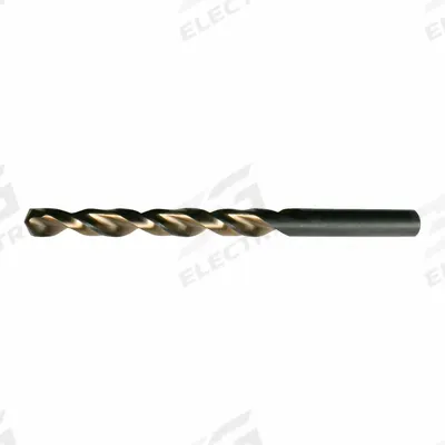 CLE-LINE Jobber Length Drill Bit: #2, 135° Split Point, Black & Gold HSS - Chip-Clearing High-Speed Steel Jobber-Length Drill Bits