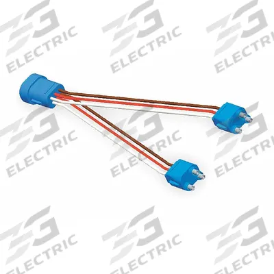 GROTE Adapter Pigtail: Female PL-3 Connector/Straight Male PL-3 Connector, 6 Wires - Automotive Pigtails