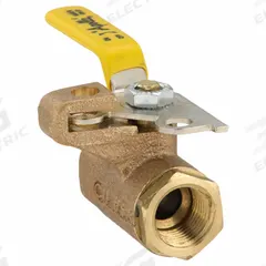 APOLLO Manual Two-Way Ball Valve: 1/2 in, Bronze, Straight, FNPT x FNPT, 600 psi Max. Pressure (CWP) (MPN 75-103-01). Key specifications — Brand: APOLLO; Handle: Locking Lever.