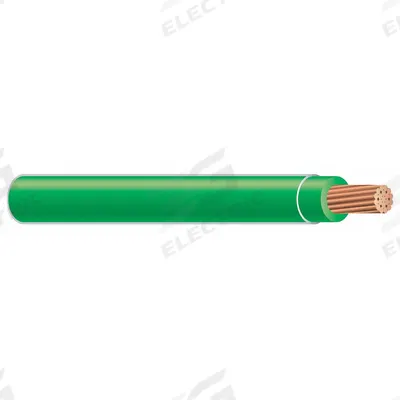 SOUTHWIRE Building Wire: Copper, 12 AWG, 1 Conductors, Stranded, Green, 500 ft Lg - Copper XHHW/XHHW-2 Building Wires