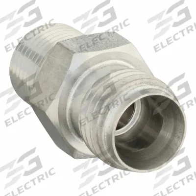 PARKER Compression Fitting Adapter: 1/2 in OD x 1/4 in Pipe Fitting Size - Single-Ferrule Stainless Steel Fittings