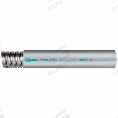 LIQUATITE Conduit: 3/4 in Trade Size, Gray, 100 ft Nominal Lg - Corrosion Resistant Liquid-Tight Metallic Conduit
