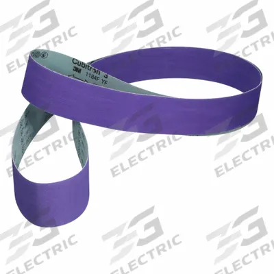 3M CUBITRON 3 Sanding Belt: 6 in W x 264 in L, Ceramic, 80 Grit, YF Wt Polyester Backing - Cool-Cutting Sanding Belts for All Metals
