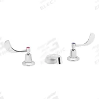 SPEAKMAN Low Arc Bathroom Faucet: Commander, Brass, Chrome Finish, 0.5 gpm Flow Rate, Widespread (MPN SC-3044-LD-E). Key specifications — Includes: Rigid Copper Tee Connection; Brand: SPEAKMAN; Series: Commander.