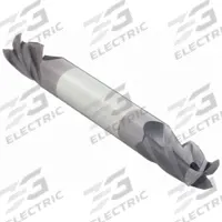 OSG Square End Mill: Carbide, TiAlN Coated, Double End, 4 Flute, 3/8" Mill Dia, 1/2" LOC, 2-1/2" OAL (MPN 424-375011)