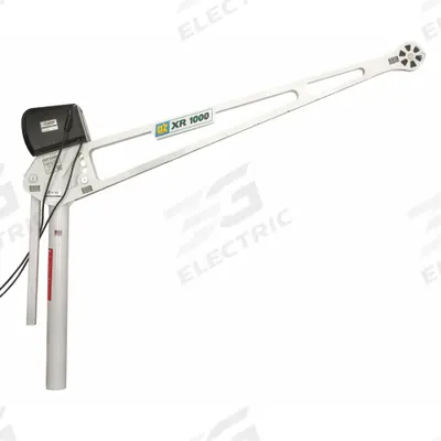 OZ LIFTING PRODUCTS Davit Crane: Steel, Electric, 1,000 lb Max. Load Capacity - Extended Reach Davit Cranes