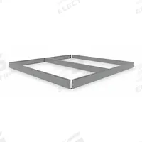 TENNSCO Shelf: 48 in x 48 in, 2,500 lb Load Capacity, Gray, Shelf (MPN ZKH-4848). Key specifications — Includes: Beams; Shelf Configuration: Single Straight; Color: Gray; Frame Material: Steel; Brand: TENNSCO; Frame Finish: Zinc Plated; Product Type: Shelf.