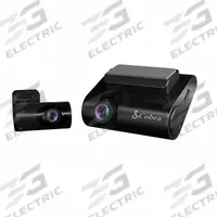 COBRA Dashboard Camera (MPN SC250R). Key specifications — Compatible with Manufacturer Model Number: SC250R; Product Type: Dash Camera; Camera Pixels: 1920 x 1080 (Rear)/4096 x 2160 (Front); Camera Resolution: 4K; Operating Voltage: 12V DC; Brand: COBRA; Features: Cloud Video Management; Includes: USB Data Cable.