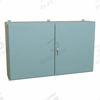 HAMMOND Electrical Enclosure: Steel, 36 in x 60 in x 12 in, NEMA 12, w/Panel, Solid Cover - Steel Dust-Tight Enclosures