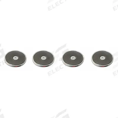 TENSABARRIER Wall Unit Magnet: Black, 1/2 in Overall Ht - Mountable Receivers for Retractable Belt Barriers