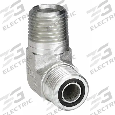 PARKER Compression Fitting Elbow: 1/2 in OD x 1/2 in Pipe Size - O-Ring Face Seal Steel Compression Fittings