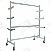 APPROVED VENDOR Bar and Pipe Truck: 1,200 lb, 63 in L x 30 in W x 74 in H Overall Dim., 9 in Deck Ht (MPN 976). Key specifications — Caster/Wheel Configuration: (4) Swivel; Brand: APPROVED VENDOR.