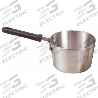 CRESTWARE Sauce Pan w/Cool Grip Handle: 10 qt Capacity, Aluminum, Riveted, Silver - Sauce Pans