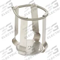 OHAUS Media Bottle Clamp: Flask Clamp, Stainless Steel, Rubber Mat, 1 L (MPN 30400098). Key specifications — Hold Capacity: 1 L; Brand: OHAUS; Includes: Rubber Mat; Material: Stainless Steel; Product Type: Flask Clamp.