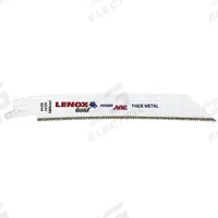 LENOX Reciprocating Saw Blade: 14 Teeth per Inch, 4 in Blade Lg, 0.04 in Blade Thick, Bi-Metal, 5 PK (MPN 21066414GR). Key specifications — attr1109198: 14; attr1109200: Rigid for Straight Cuts; attr1109201: Curved; attr1109209: LENOX.