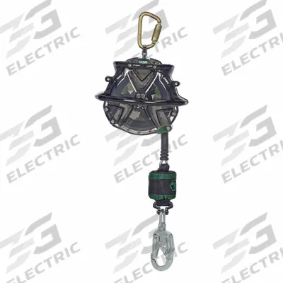 MSA Self-Retracting Lifeline: 2 1/2 inSteel Snap Hook Anchor, Harness Steel Snap Hook - Mounted SRLs