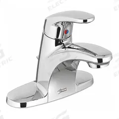 AMERICAN STANDARD Mid Arc Bathroom Faucet: Colony Pro, Metal, Chrome Finish, 1.2 gpm Flow Rate, Arc (MPN 7075006.002). Key specifications — Includes: Drain; Brand: AMERICAN STANDARD; Series: Colony Pro.