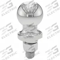 CURT Trailer Ball: III/IV, 3,500 lb Gross Vehicle Wt Capacity, 2 in Ball Dia, Steel, Chrome, Silver (MPN 40003). Key specifications — Finish: Chrome; Brand: CURT; Ball Type: Trailer Ball; Material: Steel.