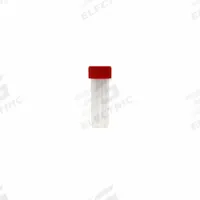 APPROVED VENDOR 7.0 mL Transport Vials with Caps: Transport, Polypropylene, 7 mL, Red, Non-Sterile (MPN 2403007R60E1). Key specifications — Neck Size: 17 mm; Self-Standing: Self-Standing; Closure Color: Red; Brand: APPROVED VENDOR; Vial Type: Transport; Body Color: Natural; Includes Closure: Yes; Bottom Shape: Round.