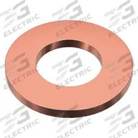 Sealing Washer: M6 Screw Sz, Copper, Copper Seal, 6 mm Inside Dia, 12 mm Outside Dia, Copper, 25 PK (MPN 5MXG3). Key specifications — Brand: APPROVED VENDOR; Compatible Product Type: For Use with Nut; Product Type: Sealing Washer; System of Measurement: Metric; X-Ray Detection: X-Ray Detectable; Seal Material: Copper; Seal Material Color: Natural; FDA Approval: Not FDA Approved.