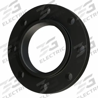 APPROVED VENDOR Metal Pipe Flange: 4 in, Female NPT Threaded, Carbon Steel, Flat Flange - Threaded Steel & Iron Pipe Flanges