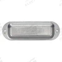 Covers for Conduit Access Fitting: Steel, 1 1/4 in Trade Size, Screw In (MPN K125&150). Key specifications — Connection Type: Screw In; Hazardous Location: Yes; Material: Steel; For Use With: Appleton Form 35 Unilet Conduit Outlet Bodies; Gasket Included: No; Includes: Screws; Standards: UL 514A; Brand: APPLETON ELECTRIC.