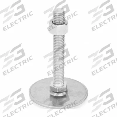 JW WINCO Male-End Leveling Mount: Swiveling Stud, 3/8"-16 Thread Size, 2.36 in - Swivel Male Leveling Mounts