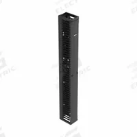 PANDUIT Vertical Single-Sided Manager: Vertical, 45 U, Single Side Sides, 83 7/8 in Overall Ht (MPN PR2VFD08). Key specifications — Color: Black; Includes: Door; Orientation: Vertical; Brand: PANDUIT; Material: Steel; Number of Sides: Single Side; Product Type: Single-Sided Manager.