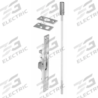 ROCKWOOD Door Bolt: Flush Bolt, 6 3/4 in Ht, 1 in Wd - Door Bolts