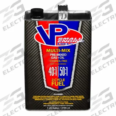 VP RACING FUELS Fuel: 40:1/50:1, 1 gal Container Size, Can, 2-Cycle - 2-Cycle Fuels
