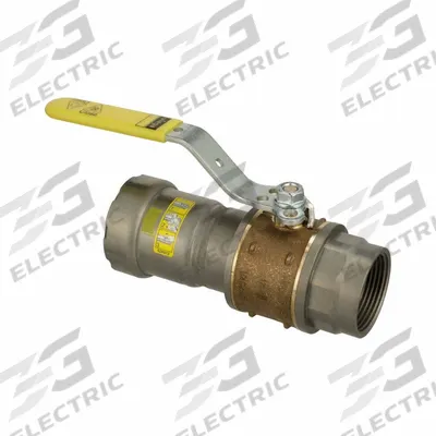 VIEGA MEGAPRESS Manual Two-Way Ball Valve: 1 1/4 in, Bronze, Straight - Bronze Ball Valves