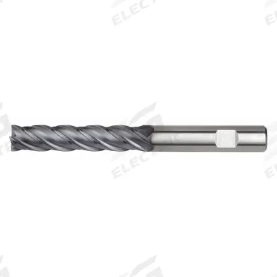 WIDIA HANITA Corner Chamfer End Mill: Carbide, TiAlN Coated, 4 Flute, 16 mm Mill Dia - Fast-Cutting Carbide Corner-Chamfer End Mills for Steel & Cast Iron