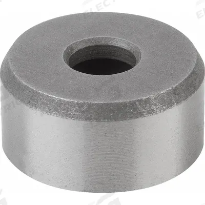 KIPP Counterbored Insert w/Diamond Face: 12 mm Dia, 4.5 mm Bore Dia, 10 mm Ht - Counterbored Stainless Steel Inserts with Abrasive Diamond Face