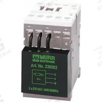 MURRELEKTRONIK Motor Suppressor: RC 3, 5.5 kW Motor Rating, 575 V AC, 236082. Key specifications — Manufacturer Part Number: 236082; Brand: MURRELEKTRONIK; Compatible with Series: Connects onto Connects onto Siemens SIRIUS 3 RT 20 Contactors.