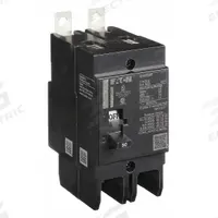 EATON Miniature Circuit Breaker: 50 A, 277/480V AC, Single Phase, 14kA at 277/480V AC, 2 Poles, Std (MPN GHB2050). Key specifications — attr195951: 50 A; attr195952: 277/480V AC; attr195953: Single; attr195954: 14kA at 277/480V AC; attr195958: Standard; attr195955: Eaton Powerline Panelboards; attr211136: EATON.