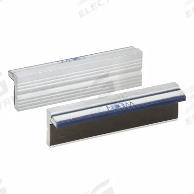 WILTON Magnetic Jaw Cap: Aluminum, For 4 1/2 in Vise Jaw Wd, 4 1/2 in Jaw Cap Wd - Magnetic Vise Jaw Caps
